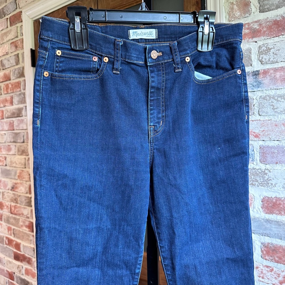 Madewell Flea Market Flare Jeans Women Blue Dark Wash Hippie Retro Indie 31
